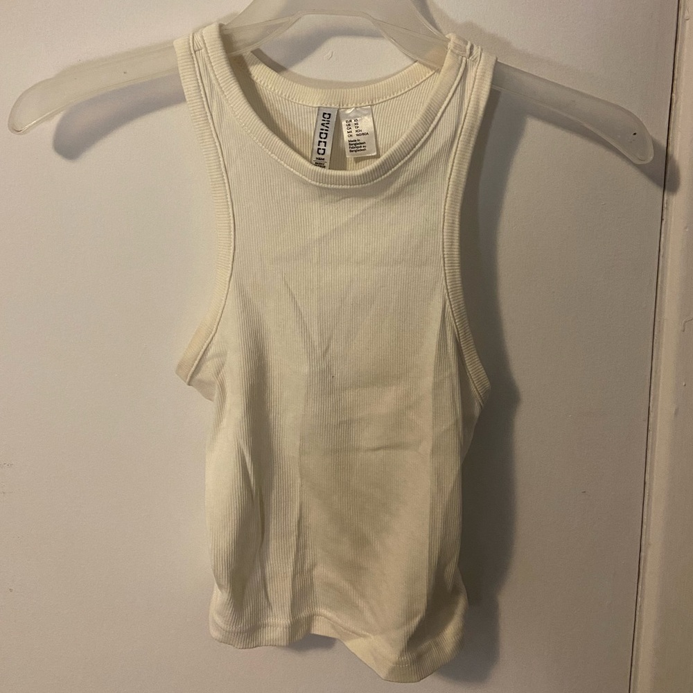 Women’s White Racerback Tank Top